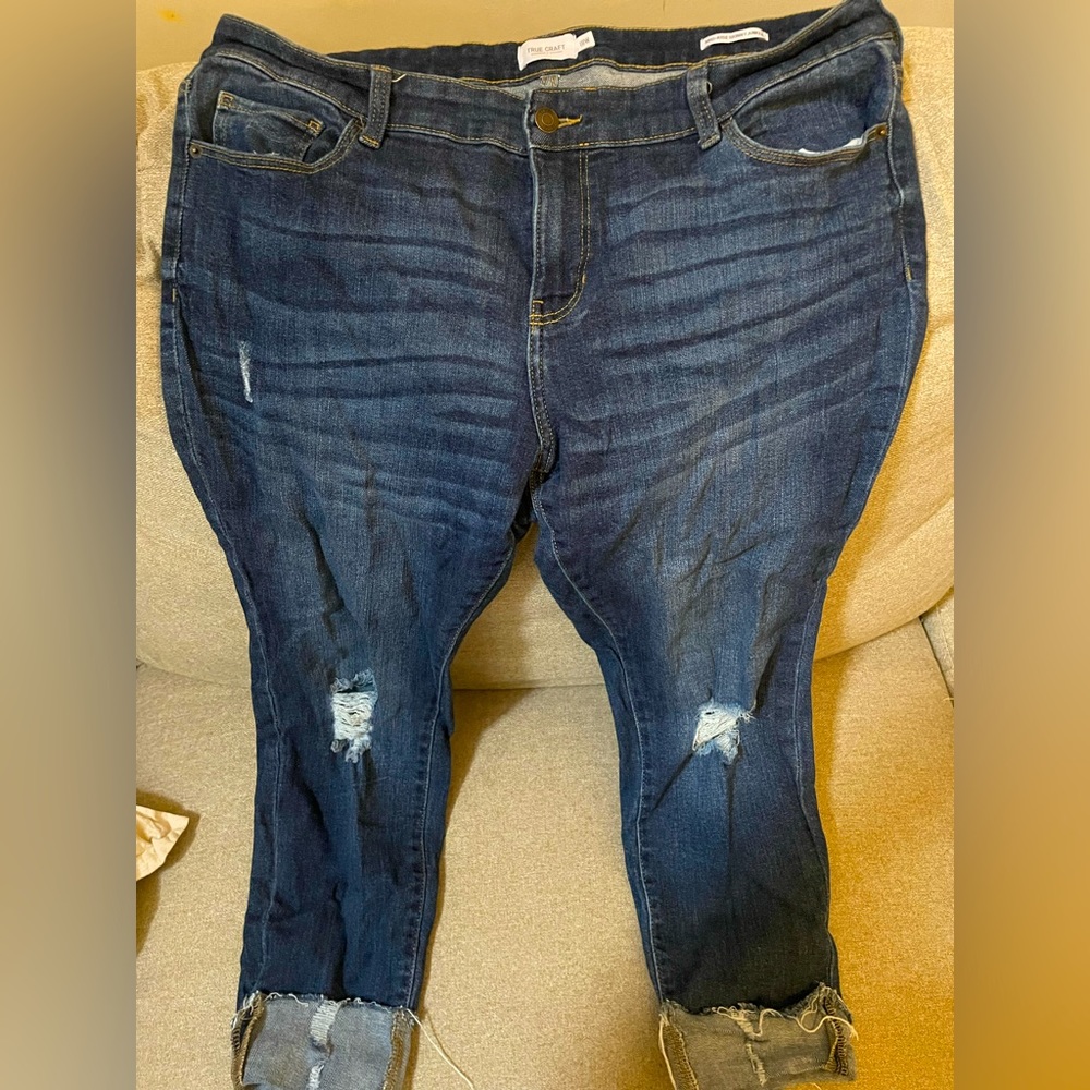 $7 Jeans! True Craft Mid Rise Skinny Ankle- lightly worn!